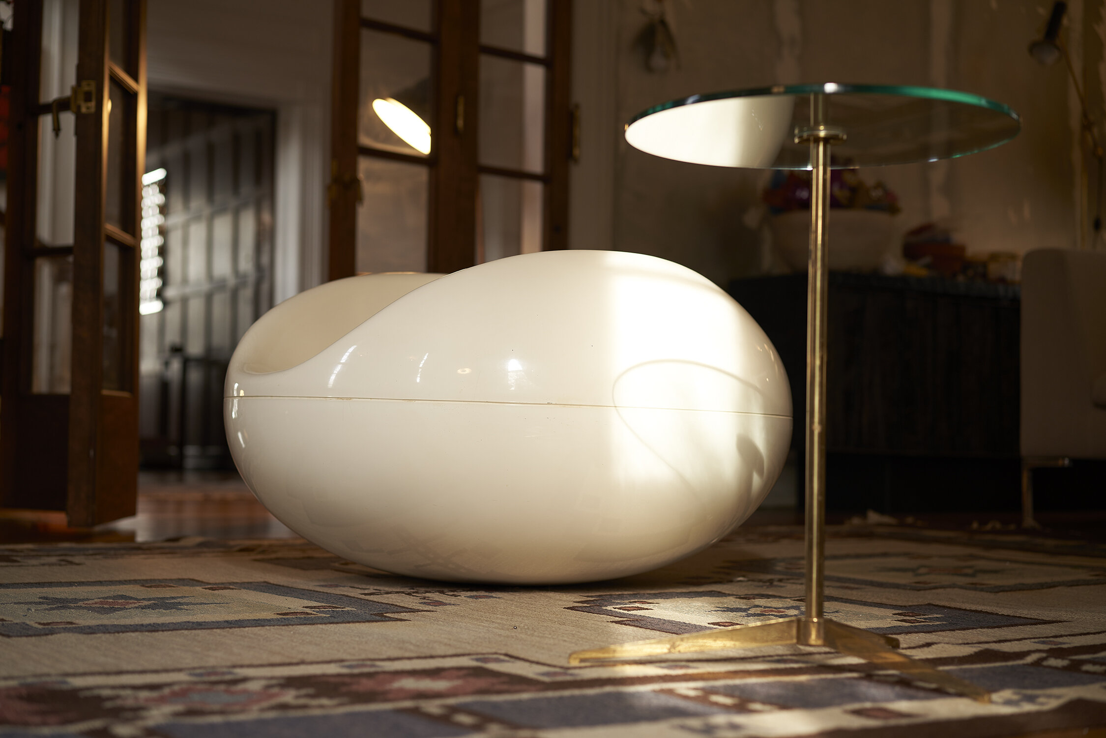 Eero Aarnio Rocking Pastille Gyro Lounge Chair in Molded